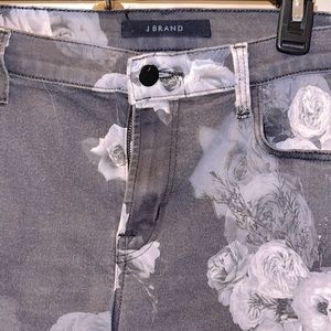 J Brand Jeans. Floral, last season. Black and White